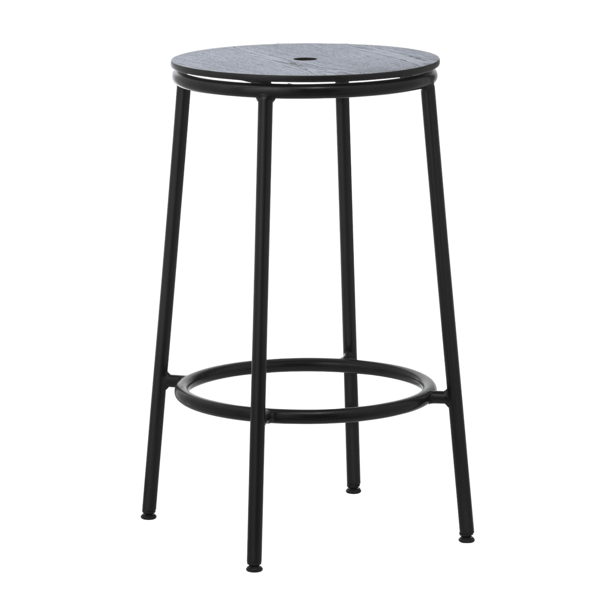 Tabouret de bar en chêne noir et acier noir 65 cm Circa noir Oak - Normann Copenhagen - The Cool Republic