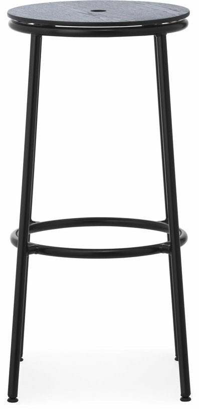Tabouret de bar en chêne noir et acier noir 75 cm Circa noir Oak - Normann Copenhagen - The Cool Republic