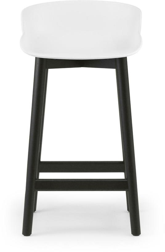 Tabouret de bar en chêne vernis noir et pp blanc 65 cm Hyg - Normann Copenhagen - The Cool Republic