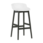 Tabouret de bar en chêne vernis noir et pp blanc 75 cm Hyg - Normann Copenhagen - The Cool Republic
