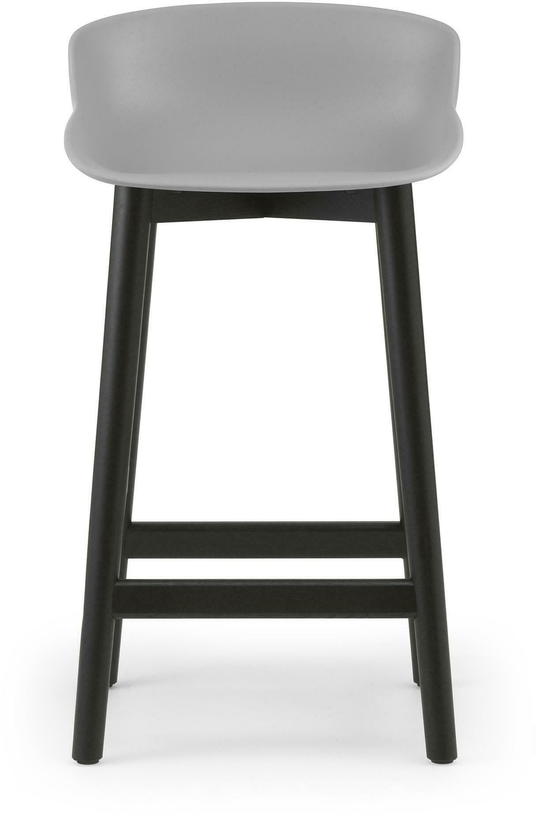Tabouret de bar en chêne vernis noir et pp gris 65 cm Hyg - Normann Copenhagen - The Cool Republic