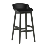 Tabouret de bar en chêne vernis noir et pp noir 75 cm Hyg - Normann Copenhagen - The Cool Republic