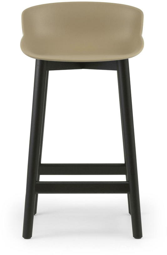 Tabouret de bar en chêne vernis noir et pp sable 65 cm Hyg - Normann Copenhagen - The Cool Republic