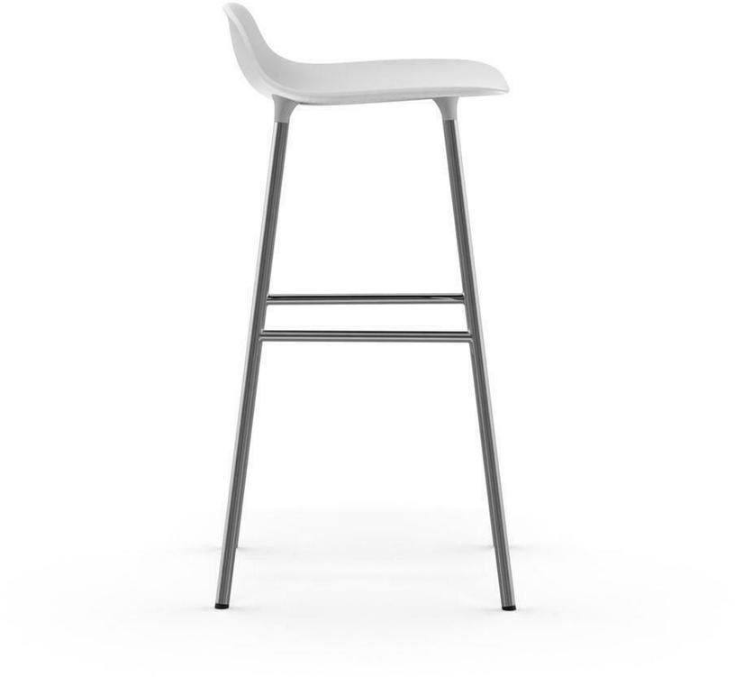 Tabouret de bar en chrome et pp blanc 75 cm Form - Normann Copenhagen - The Cool Republic