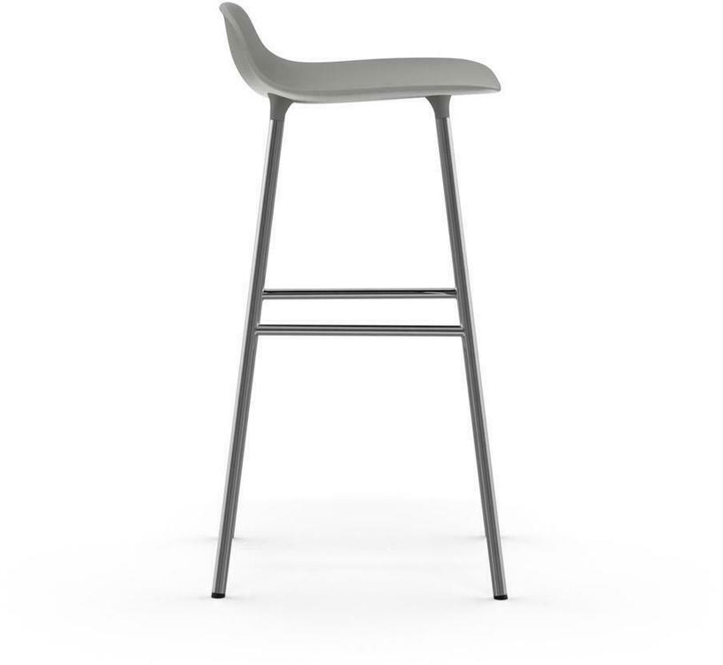 Tabouret de bar en chrome et pp gris 75 cm Form - Normann Copenhagen - The Cool Republic