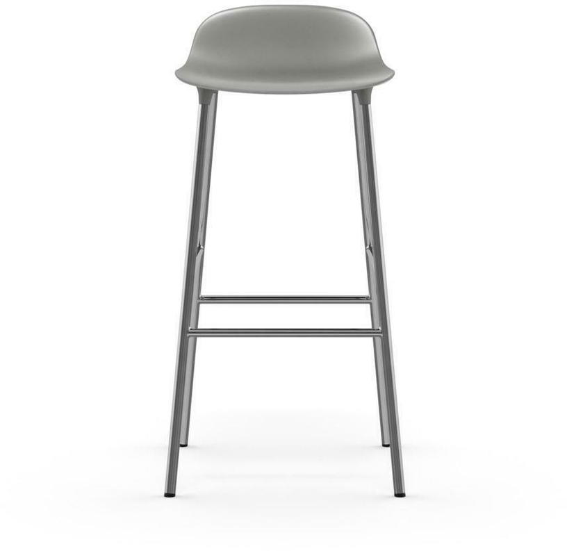 Tabouret de bar en chrome et pp gris 75 cm Form - Normann Copenhagen - The Cool Republic