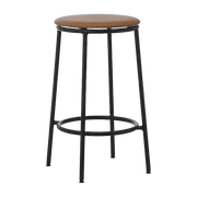 Tabouret de bar en cuir marron et acier noir 65 cm Circa Ultra Leather Brandy Ultra 41574 - Normann Copenhagen - The Cool Republic
