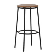 Tabouret de bar en cuir marron et acier noir 75 cm Circa Ultra Leather Brandy Ultra 41574 - Normann Copenhagen - The Cool Republic