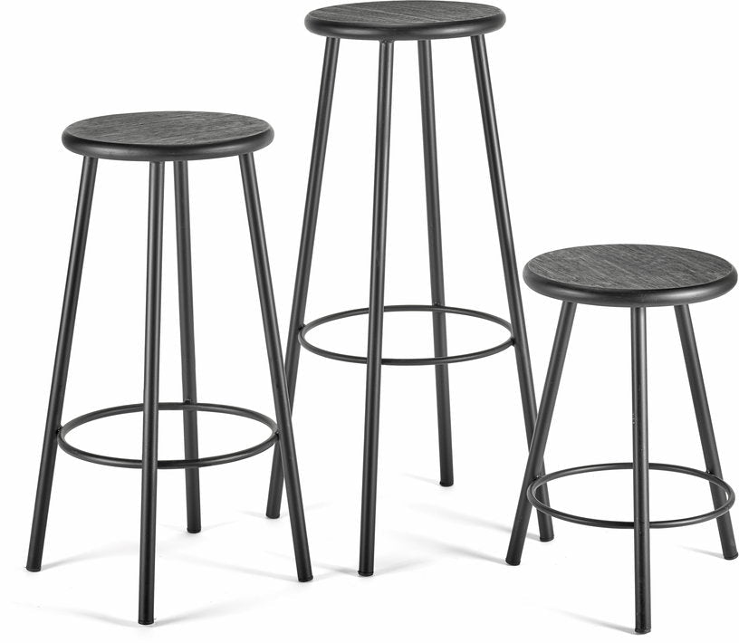Tabouret de bar en fer noir 80cm - Serax - The Cool Republic