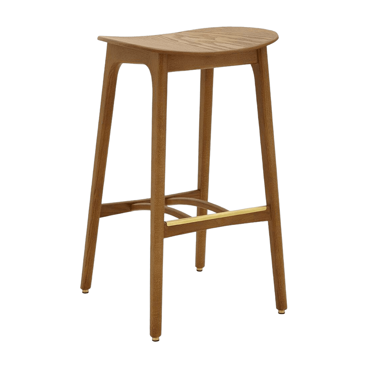 Tabouret de bar en frêne 65 cm Timber - 366 Concept - The Cool Republic