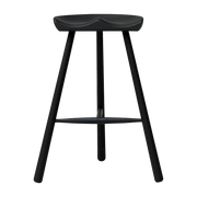 Tabouret de bar en hêtre noir 68 cm Shoemaker - Form & Refine - The Cool Republic
