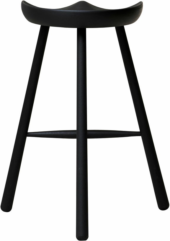 Tabouret de bar en hêtre noir 68 cm Shoemaker - Form & Refine - The Cool Republic