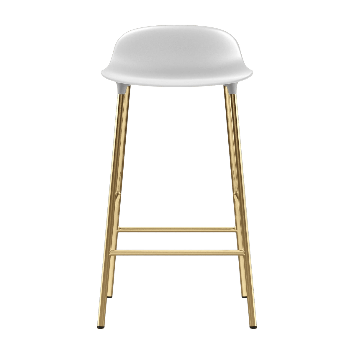 Tabouret de bar en laiton et pp blanc 65 cm Form - Normann Copenhagen - The Cool Republic