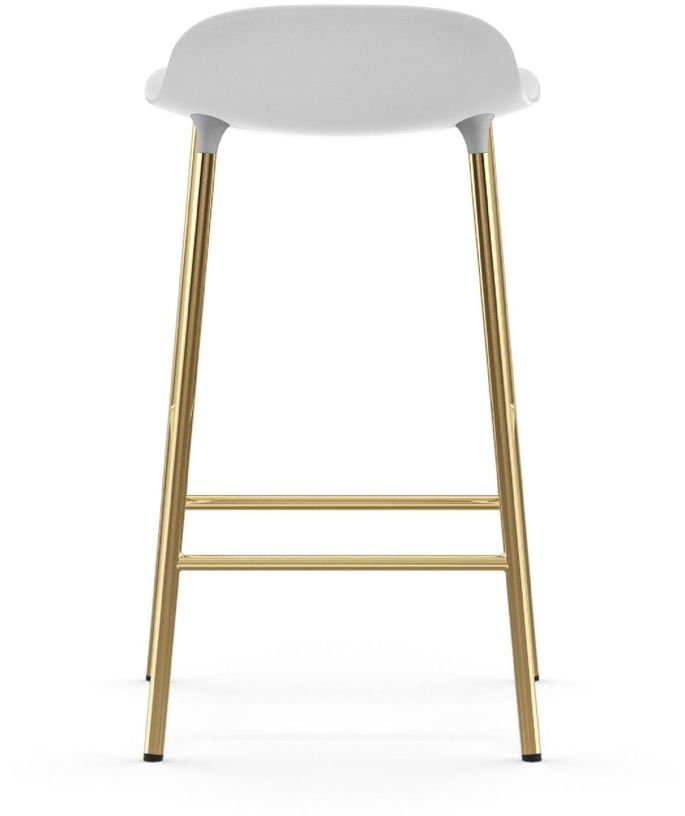 Tabouret de bar en laiton et pp blanc 65 cm Form - Normann Copenhagen - The Cool Republic