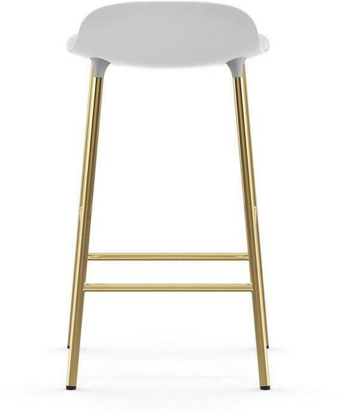 Tabouret de bar en laiton et pp blanc 65 cm Form - Normann Copenhagen - The Cool Republic