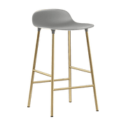 Tabouret de bar en laiton et pp gris 65 cm Form - Normann Copenhagen - The Cool Republic