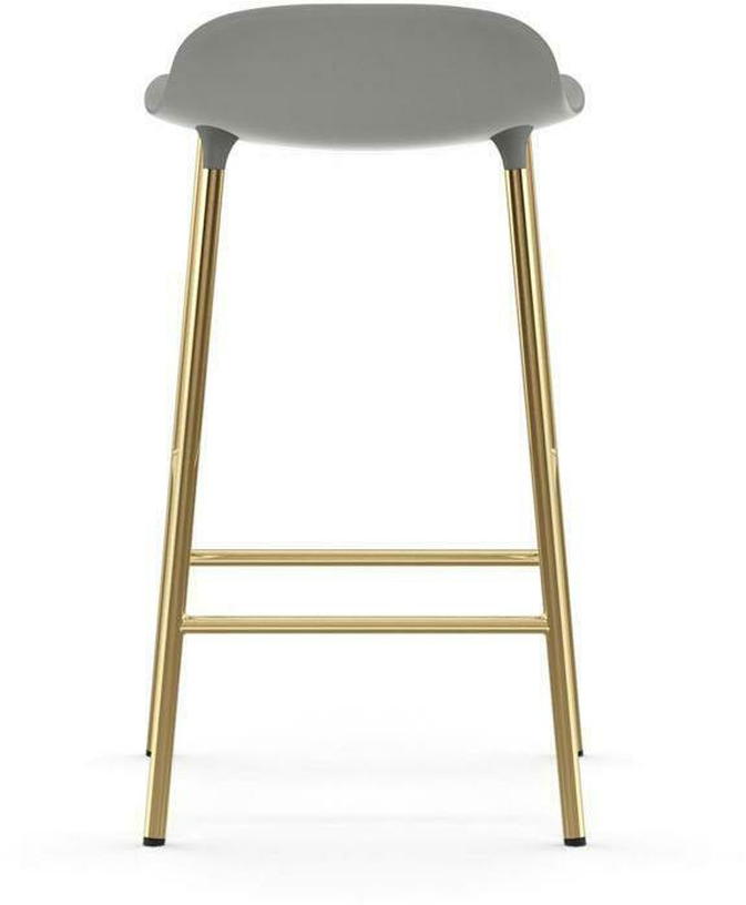 Tabouret de bar en laiton et pp gris 65 cm Form - Normann Copenhagen - The Cool Republic