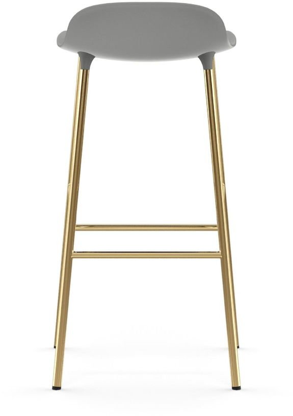 Tabouret de bar en laiton et pp gris 75 cm Form - Normann Copenhagen - The Cool Republic