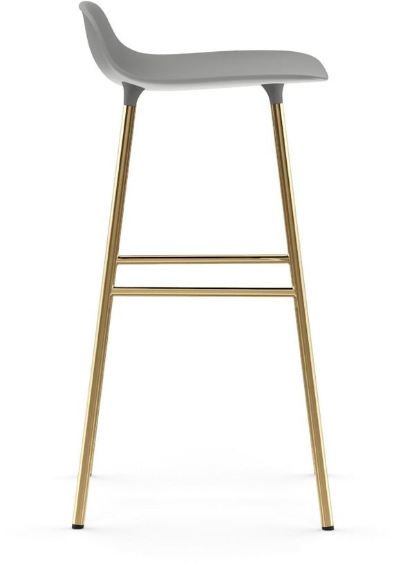 Tabouret de bar en laiton et pp gris 75 cm Form - Normann Copenhagen - The Cool Republic