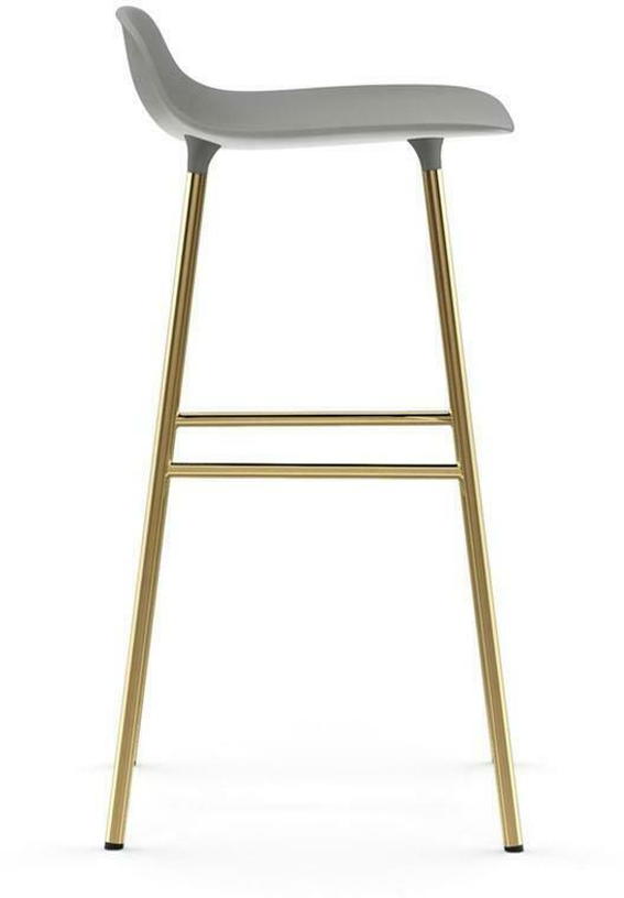 Tabouret de bar en laiton et pp gris 75 cm Form - Normann Copenhagen - The Cool Republic