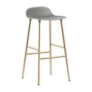 Tabouret de bar en laiton et pp gris 75 cm Form - Normann Copenhagen - The Cool Republic