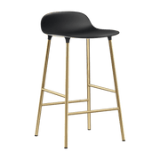 Tabouret de bar en laiton et pp noir 65 cm Form - Normann Copenhagen - The Cool Republic
