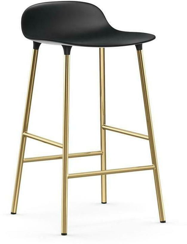 Tabouret de bar en laiton et pp noir 65 cm Form - Normann Copenhagen - The Cool Republic