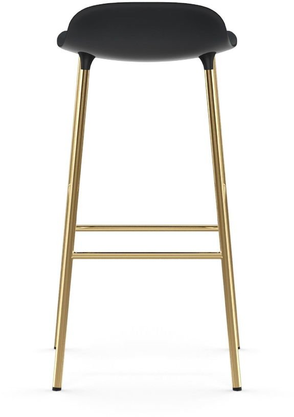 Tabouret de bar en laiton et pp noir 75 cm Form - Normann Copenhagen - The Cool Republic