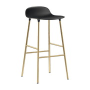 Tabouret de bar en laiton et pp noir 75 cm Form - Normann Copenhagen - The Cool Republic