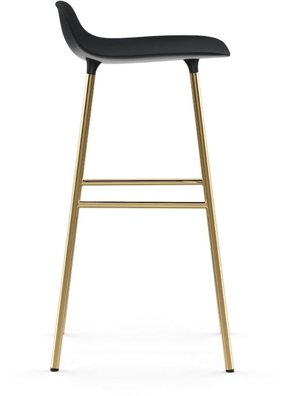 Tabouret de bar en laiton et pp noir 75 cm Form - Normann Copenhagen - The Cool Republic