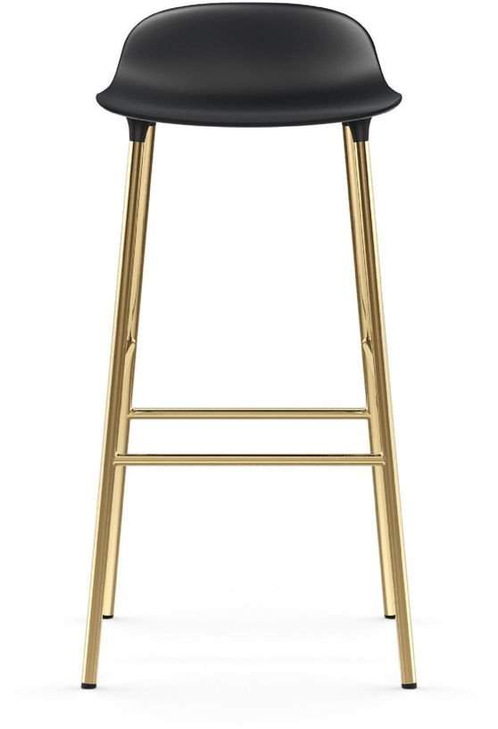 Tabouret de bar en laiton et pp noir 75 cm Form - Normann Copenhagen - The Cool Republic