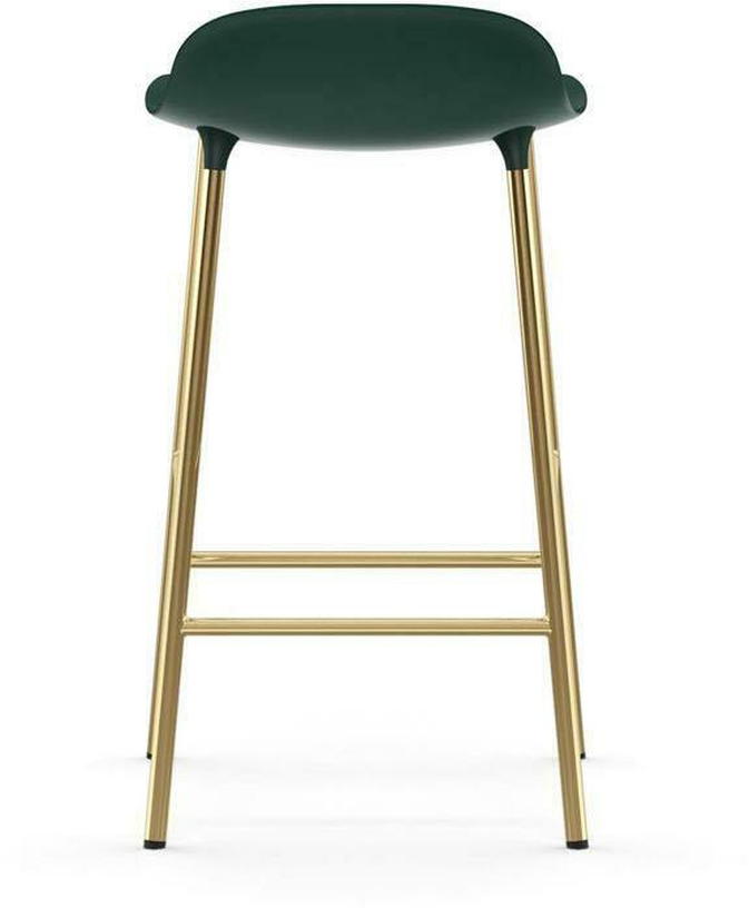 Tabouret de bar en laiton et pp vert 65 cm Form - Normann Copenhagen - The Cool Republic