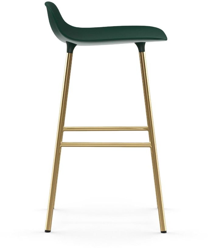 Tabouret de bar en laiton et pp vert 65 cm Form - Normann Copenhagen - The Cool Republic
