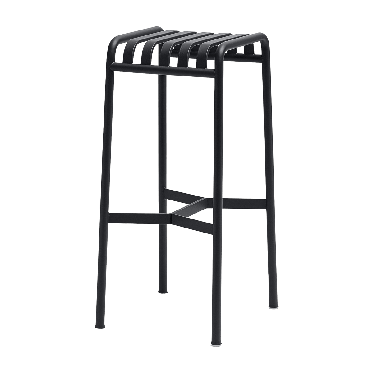 Tabouret de bar en métal anthracite Palissade - HAY - The Cool Republic
