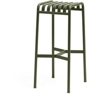 Tabouret de bar en métal olive Palissade - HAY - The Cool Republic