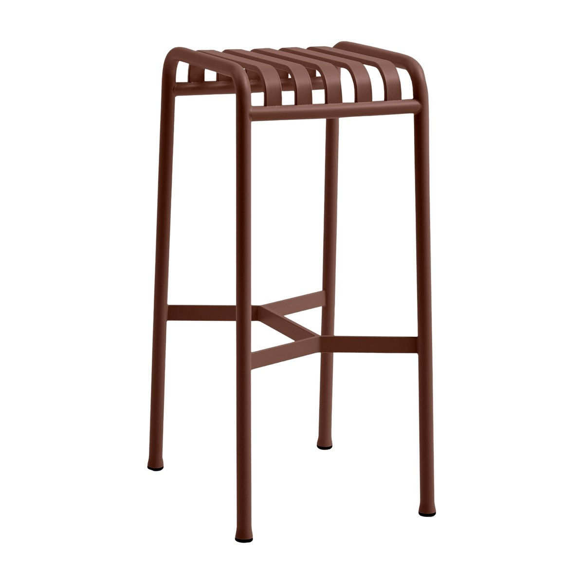 Tabouret de bar en métal rouge Palissade - HAY - The Cool Republic