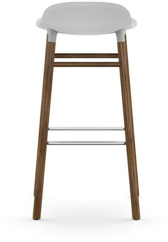 Tabouret de bar en noyer naturel et pp blanc 75 cm Form - Normann Copenhagen - The Cool Republic