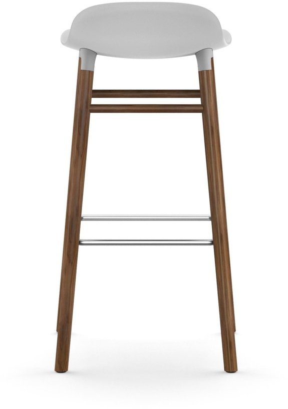 Tabouret de bar en noyer naturel et pp blanc 75 cm Form - Normann Copenhagen - The Cool Republic
