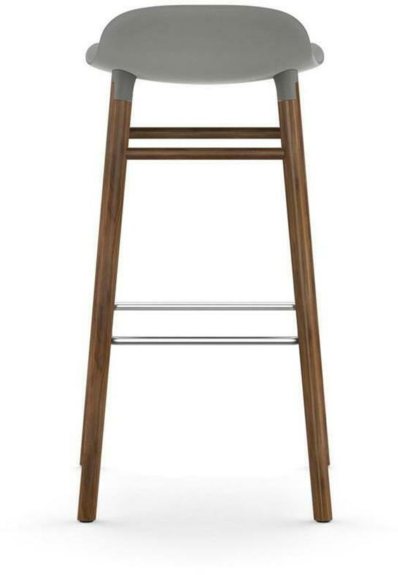 Tabouret de bar en noyer naturel et pp gris 75 cm Form - Normann Copenhagen - The Cool Republic
