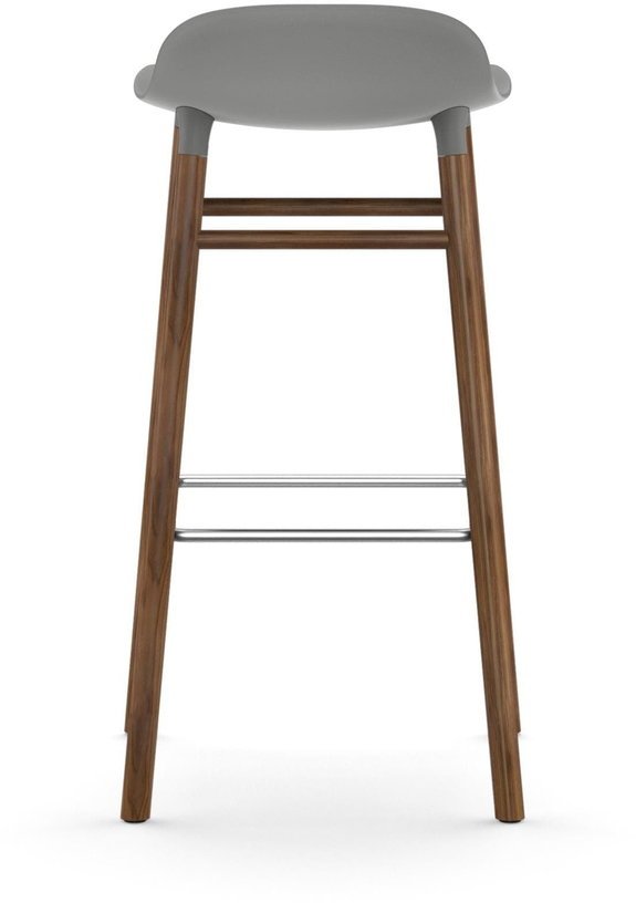 Tabouret de bar en noyer naturel et pp gris 75 cm Form - Normann Copenhagen - The Cool Republic