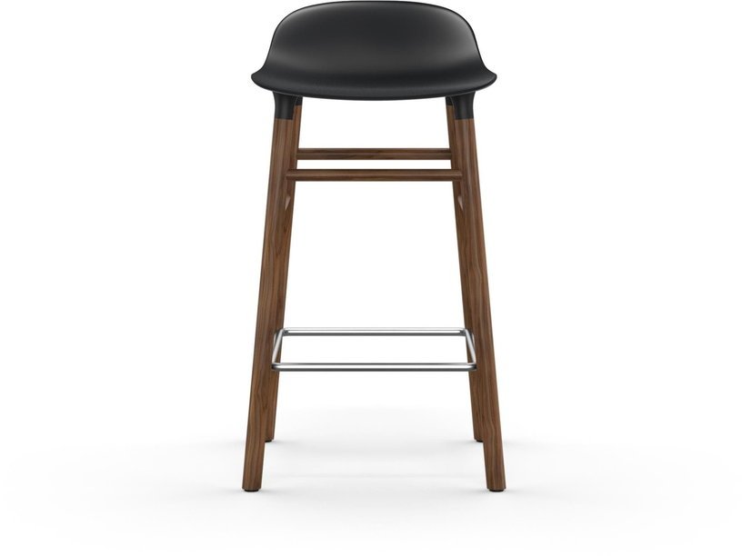 Tabouret de bar en noyer naturel et pp noir 65 cm Form - Normann Copenhagen - The Cool Republic