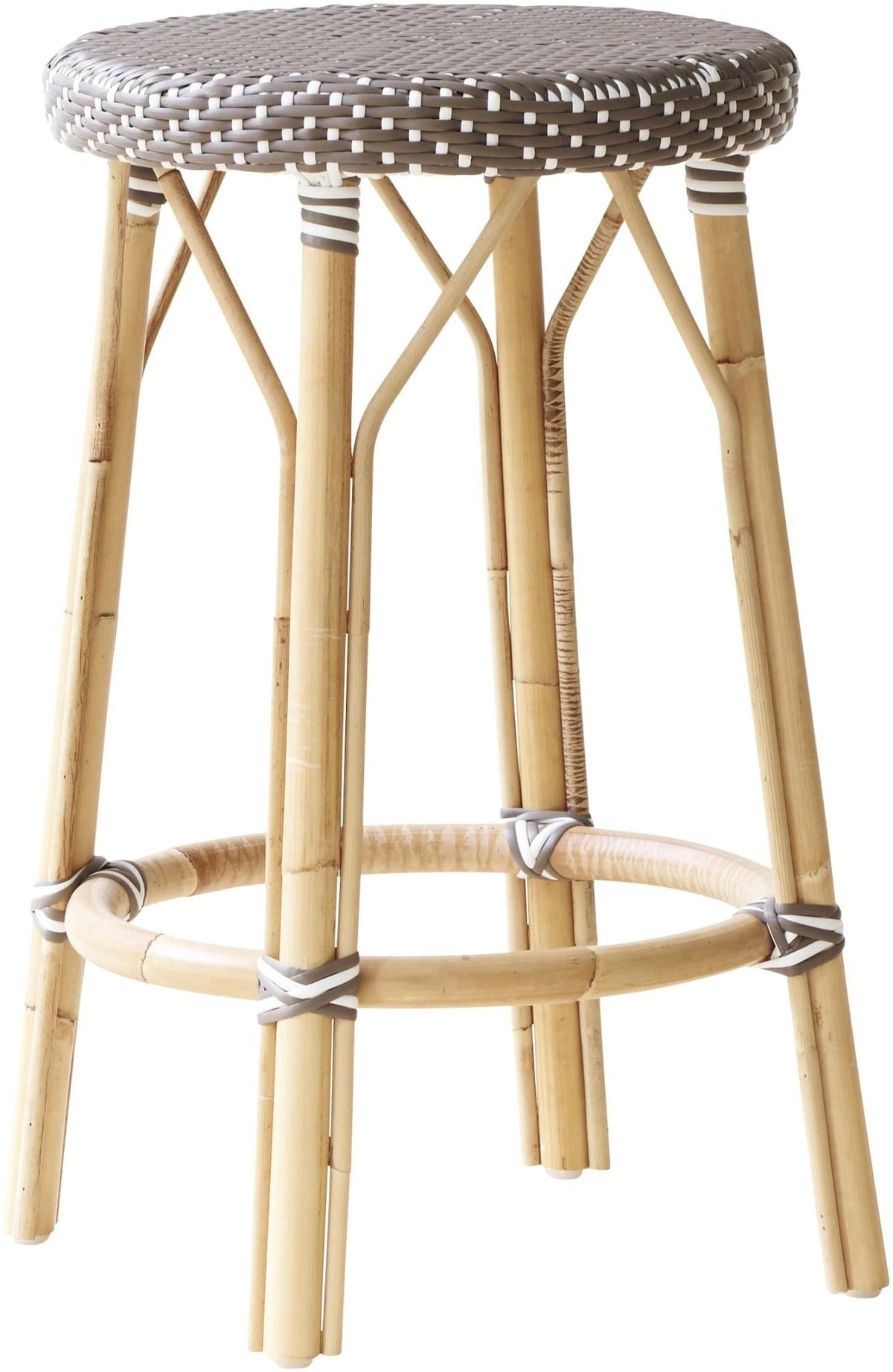 Tabouret de bar en rotin marron 78 cm Simone - Sika Design - The Cool Republic