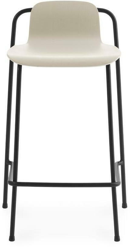 Tabouret de bar gris clair et acier noir Studio 65 Cm - Normann Copenhagen - The Cool Republic