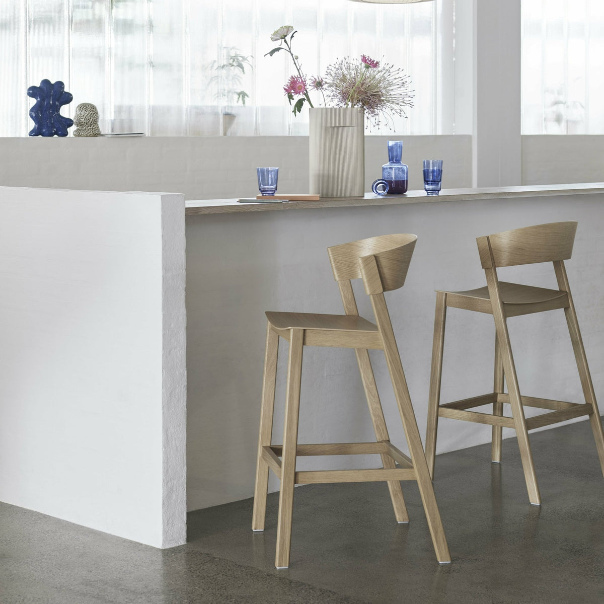 Tabouret de bar naturel Cover 106 cm - Muuto - The Cool Republic