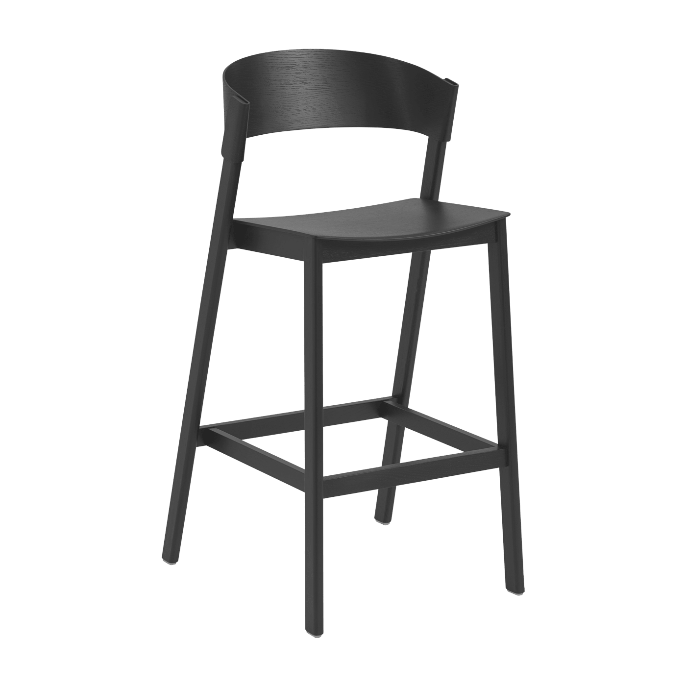Tabouret de bar noir Cover 106 cm - Muuto - The Cool Republic