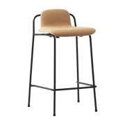 Tabouret de bar Studio 65 Cm Full Upholstery Black Steel - Normann Copenhagen - The Cool Republic