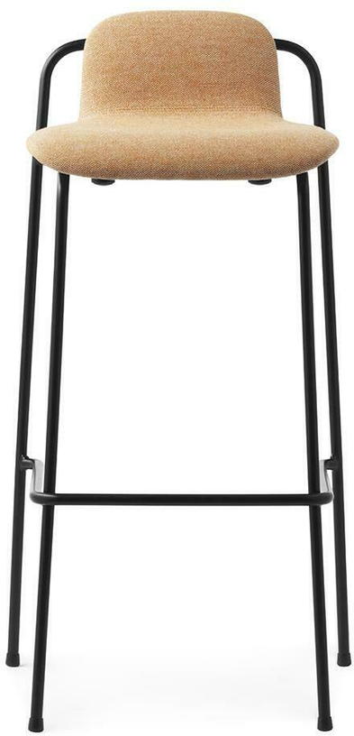 Tabouret de bar Studio 75 Cm Full Upholstery Black Steel - Normann Copenhagen - The Cool Republic