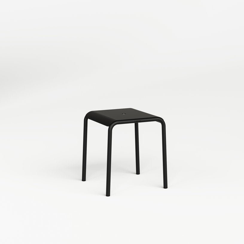 Tabouret de jardin en acier thermolaqué inoxydable 42x40x45cm Panorama - TIPTOE - The Cool Republic
