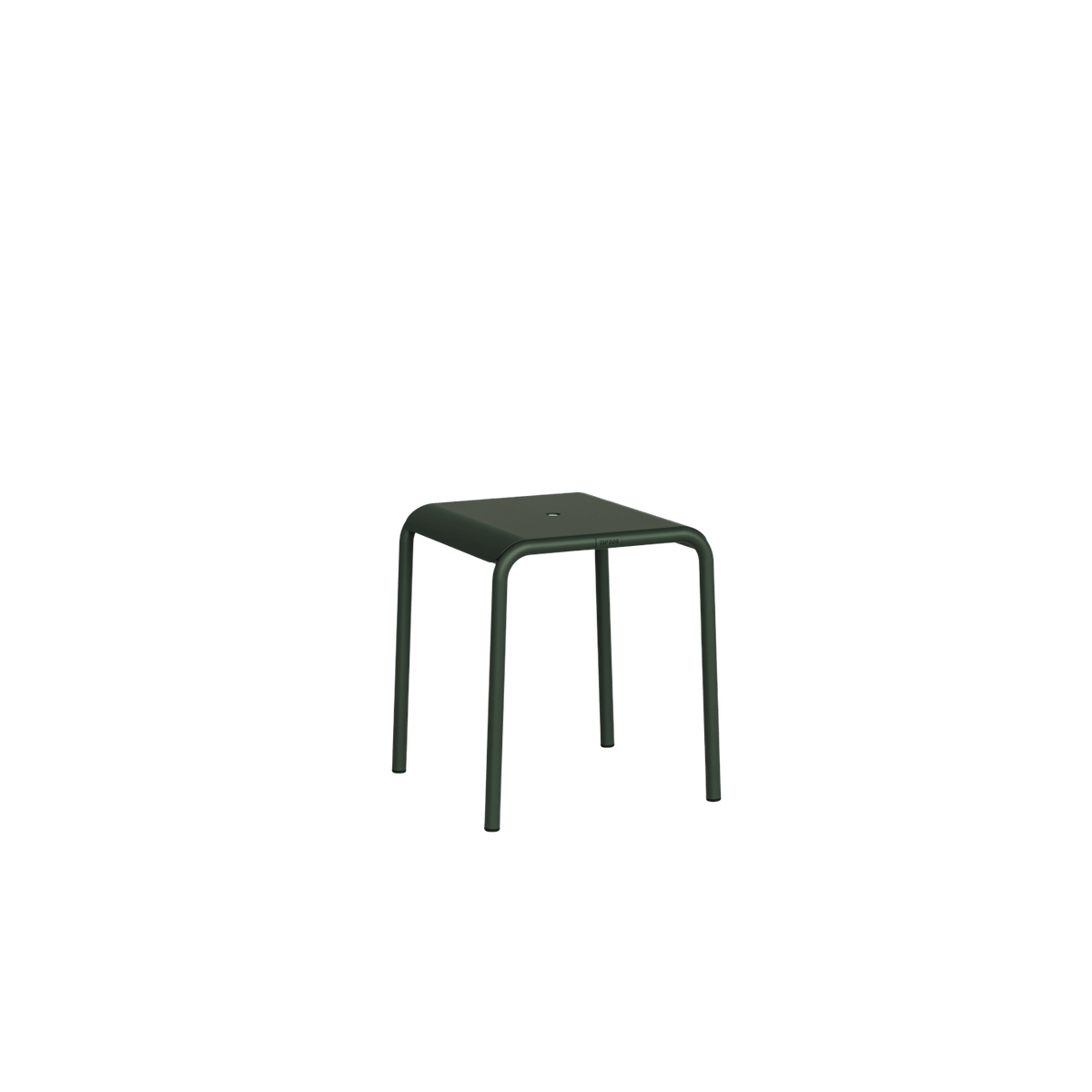 Tabouret de jardin en acier thermolaqué inoxydable vert forêt 42x40x45cm Panorama - TIPTOE - The Cool Republic