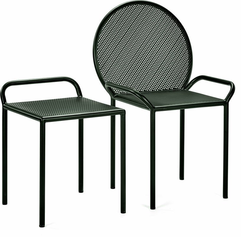Tabouret de jardin en acier vert 52 cm Fontainebleau - Serax - The Cool Republic
